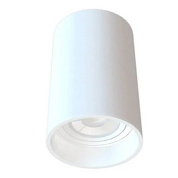 Plafon Box Tubo Ø4,5x11,6cm Branco para 1 Lampada GU10 MR11