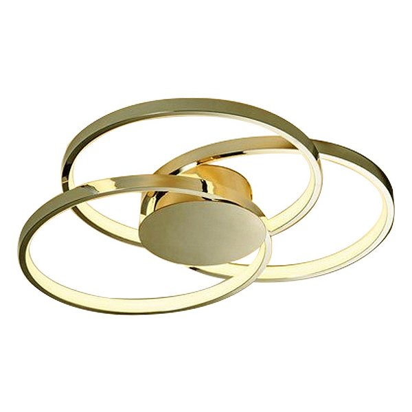 Plafon DCX01270 Dourado Ø63cm com Led Integrado 50w 3000k Bivolt