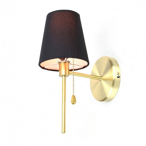 Arandela Torch 887 Dourado Lixado com Cupula 27x12x17cm para 1 Lampada E27  - Shopping dos Lustres