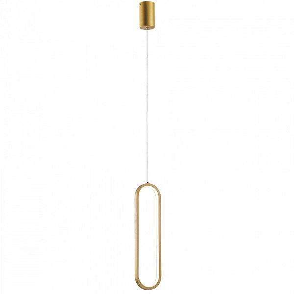 Pendente DCD03022 40x10cm Dourado com Led Integrado 20w 3000k Bivolt