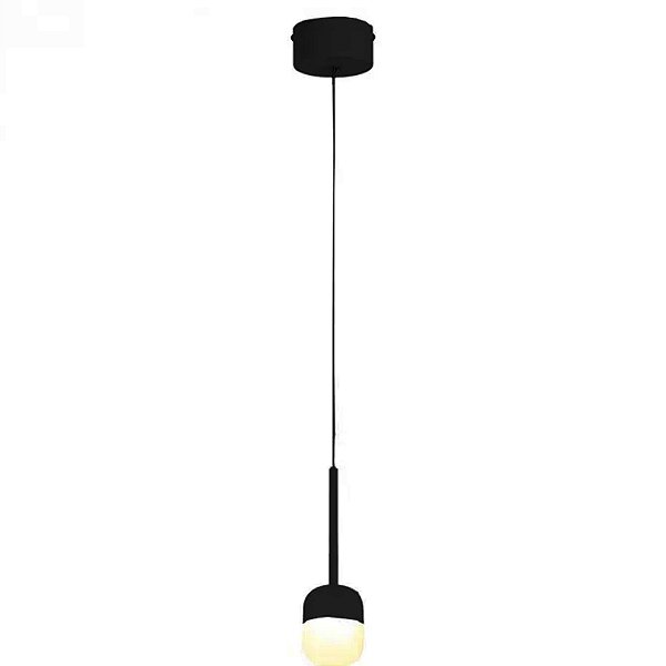 Pendente DCD01816 8x6x14cm Preto com Led Integrado 6w 3000k Bivolt