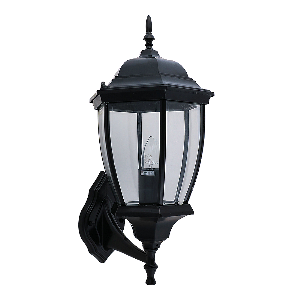 Arandela Colonial 237B Preto 50x28x25cm para 1x Lampada E-27 Bivolt