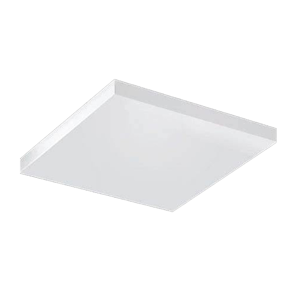 Plafon Embutido Quadrado 110/30 Branco Leitoso 30x30cm para 2 Lampadas E27