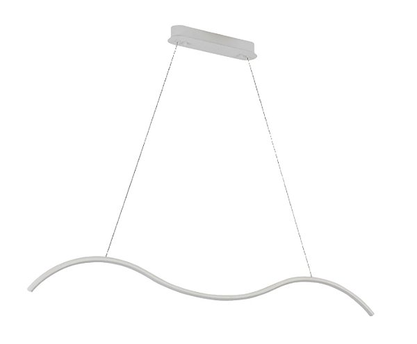 Pendente DN35888 Taurus 117cm Branco com Led Integrado 23w 3000k Bivolt