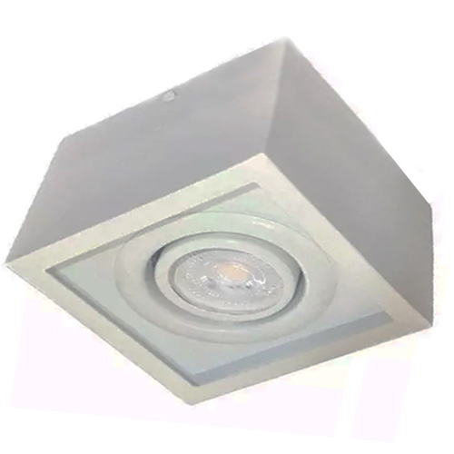 Plafon Box Recuado 4025 8,8x12x12cm Branco para 1x Lampada AR70