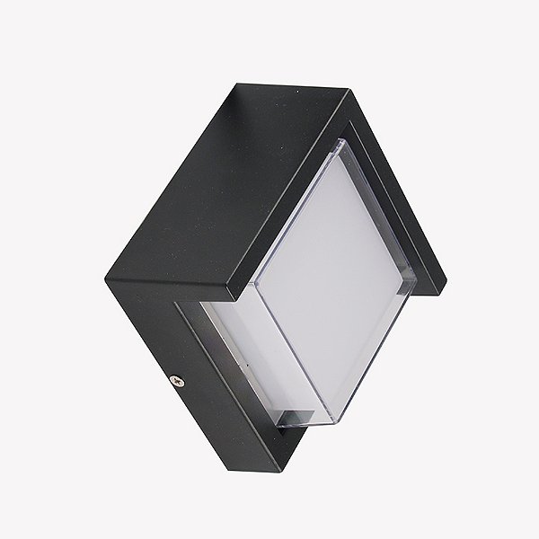 Arandela HM Iglu 33990 Preto 16x10x16cm com Led Integrado 12W 3000k IP65 Bivolt