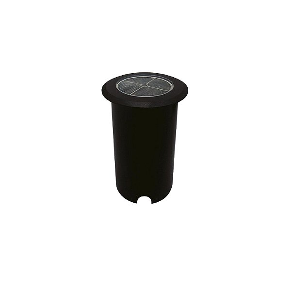 Balizador de Solo 33709 Pro Preto 8,9x7,6cm com Led Integrado 10w 3000k IP67 Bivolt