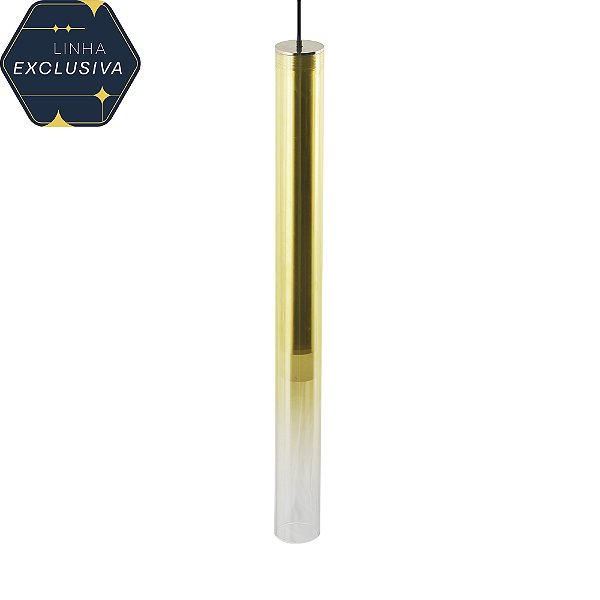Pendente HPD1801 Champanhe 35cm com Led Integrado 4w 3000k Bivolt