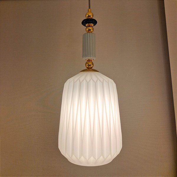 Pendente HPD7802 Ø20cm Branco para 1 Lampada E27 Bivolt