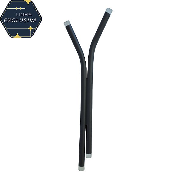 Arandela HAR2002 42cm Preta com Led Integrado 8w 3000k Bivolt