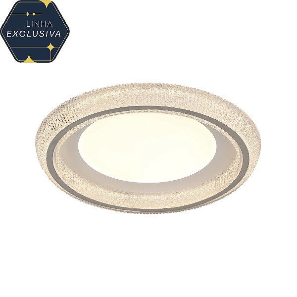 Plafon Redonda Ø40cm com Led Integrado 38w Multi Temperatura Dimerizavel Bivolt