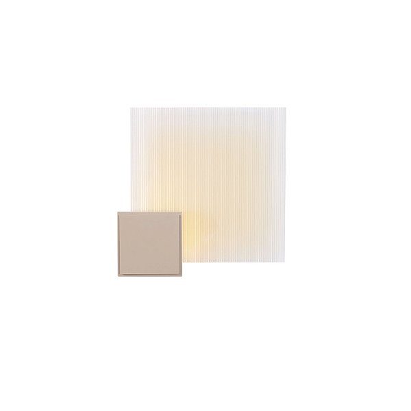 Arandela Almenara Dourada Fosco 27x27x3,5cm c/LED 1,8w 3000k 180lm 127v