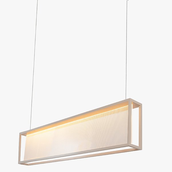 Pendente Almenara Dourado Fosco 120x25x10cm c/ LED 20,7w 3000k 2070lm 127v