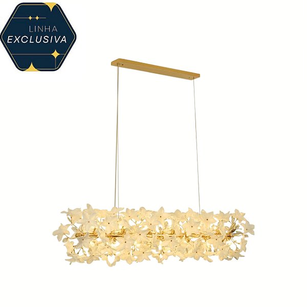 Pendente HPD3616 1.40cm c/ 2 metros de cabo para 26 lampadas G9