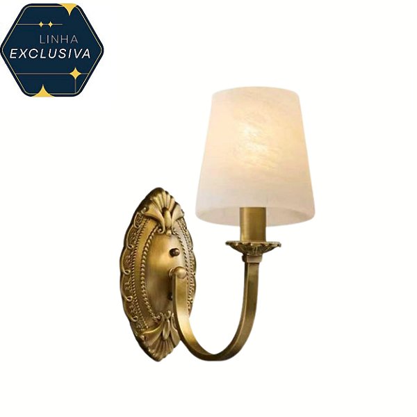 Arandela Vintage com 1 bracos B5031-1 Bronze para 1 lampadas E14
