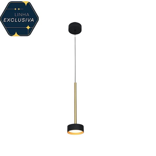 Pendente HPD2016 Ø10 x1.50 c/ Led 10w 3000k Bivolt