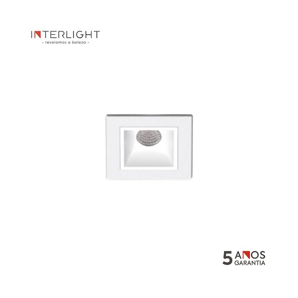 Embutido fixo 4991 Picco Home Branco 4,5x4,5x3,4cm com Led Integrada 3w 2700k Bivolt