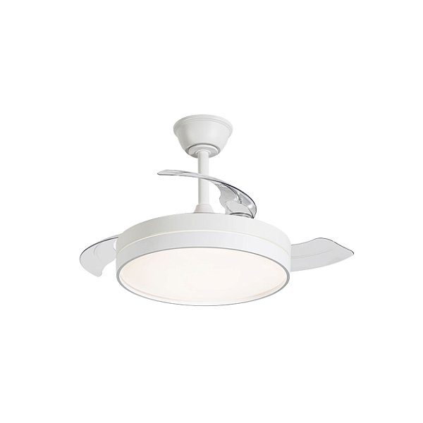 Ventilador Air Basic Mini 34737 Branco com Led 20w 3000k/4000k/6000k Bivolt