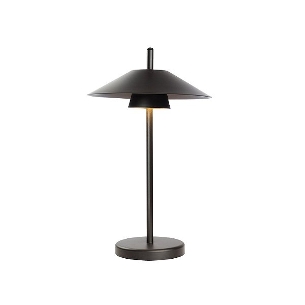 Luminária de Mesa 1138/1 Preto Lilio 39x24cm com Led 4w 3000k 300lm Bivolt