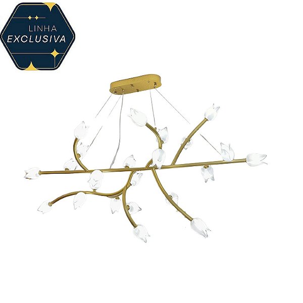 Pendente Tulipa HPD9072 1.50m com 1 Metro de Fio para 23 Lâmpadas G9