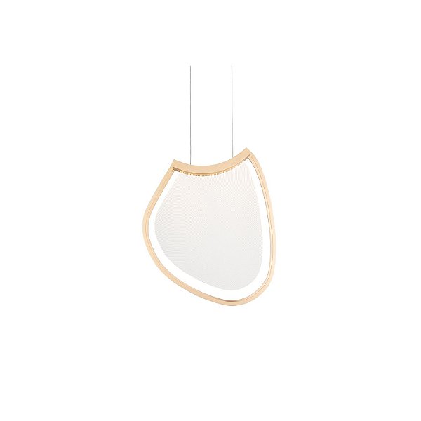 Pendente Balonê Almenara 6598 Dourado 42x43cm com Led 3,6w 3000k 110v