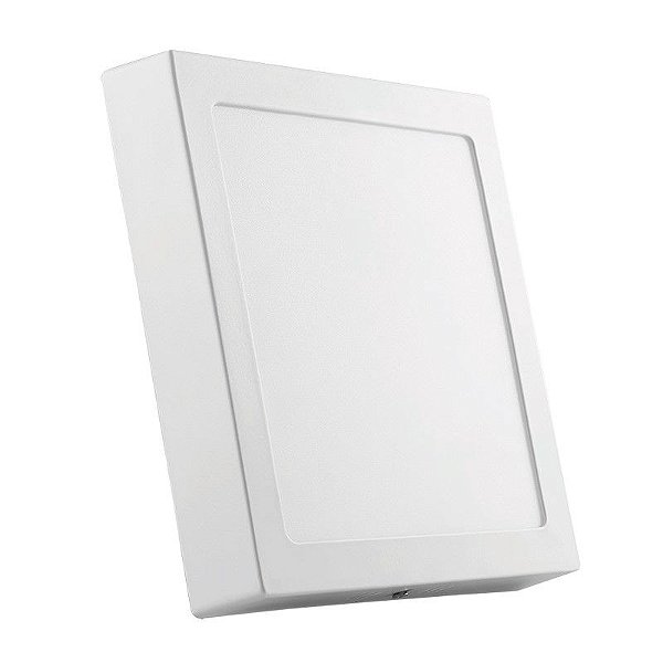 Painel Sobrepor Branco 17x17x3,5cm 12w 3000k Bivolt