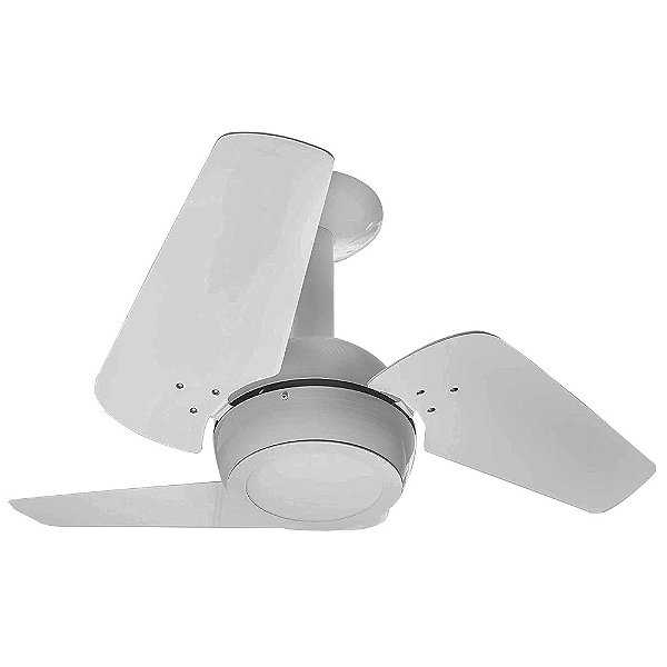 Ventilador Branco Loft 3 pas com Led Integrado 18w 3000k 127v