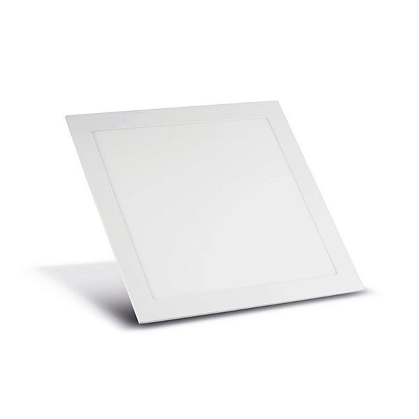 Painel Embutido Branco Quadrado 30x30x2,2cm com Led Integrado 25w 3000k Bivolt