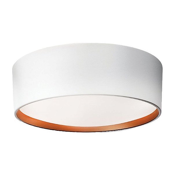 Plafon Redondo SN10151 Ø37x14cm Branco Cobre para 4 Lampadas E27