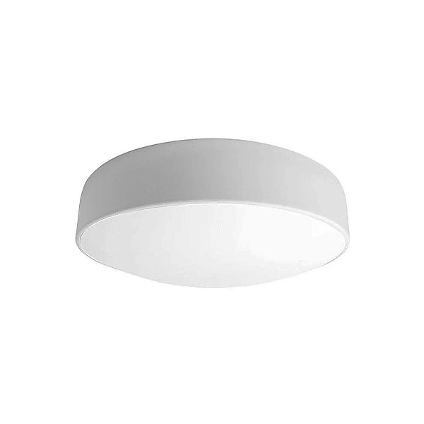 Plafon Redondo 160 Ø29x9cm Branco para 2 Lampadas E27 Bivolt