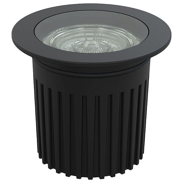 Embutido de Piso IL3927 Preto 5,5x6,3cm com Led Integrado 3,5w 3000k Bivolt