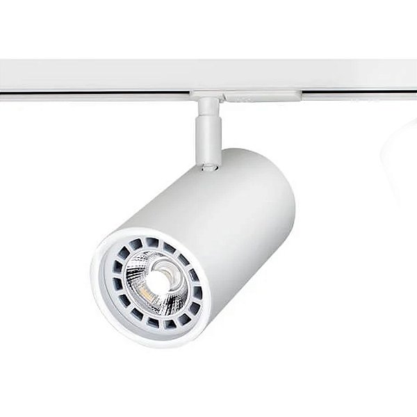 Spot para Trilho Lisse Branco com Adaptador para 1 Lampada PAR20 E27