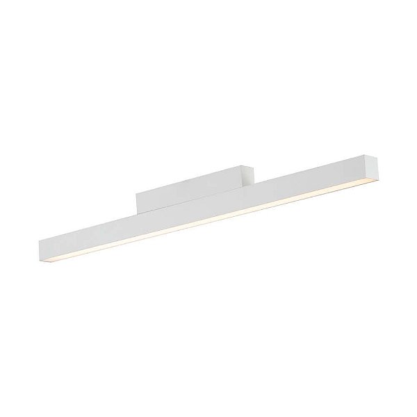 Plafon Fit Retangular 580 35x8,5cm Branco com Led Integrado 16,8w 3000k Bivolt