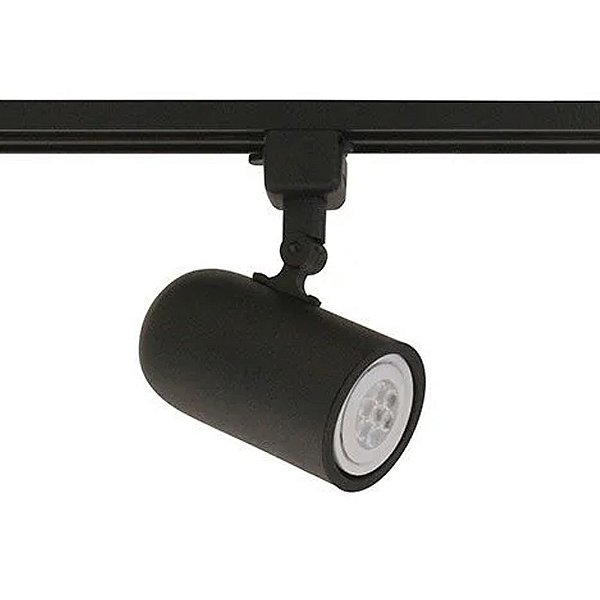 Spot Altena para Trilho Giga Preto com Plug Altrac para 1 Lampada PAR20 E27