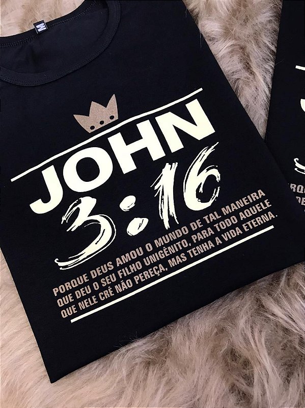 CAMISETA JOHN 3:16 - MASCULINA