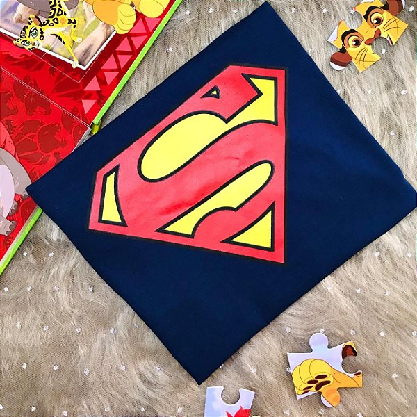CAMISETA SUPER HOMEM - INFANTIL - MATERIAL 100% ALGODÃO