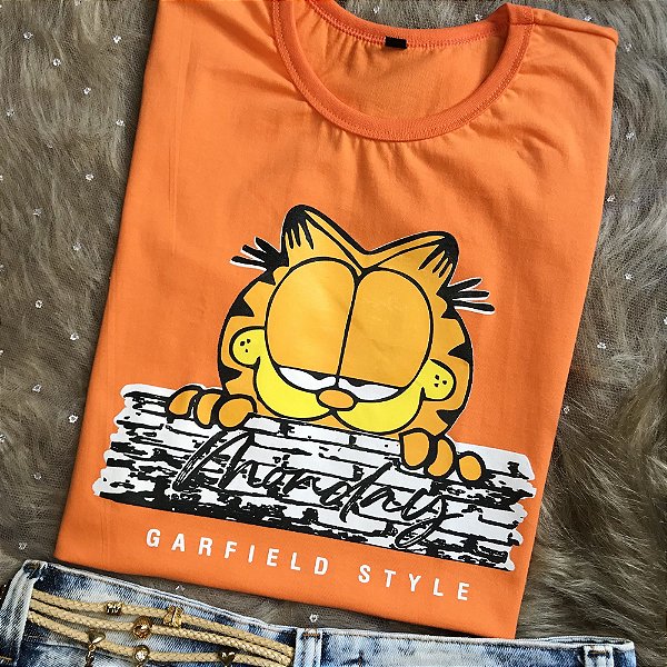 CAMISETA GARFIELD - INFANTIL - MATERIAL 100% ALGODÃO