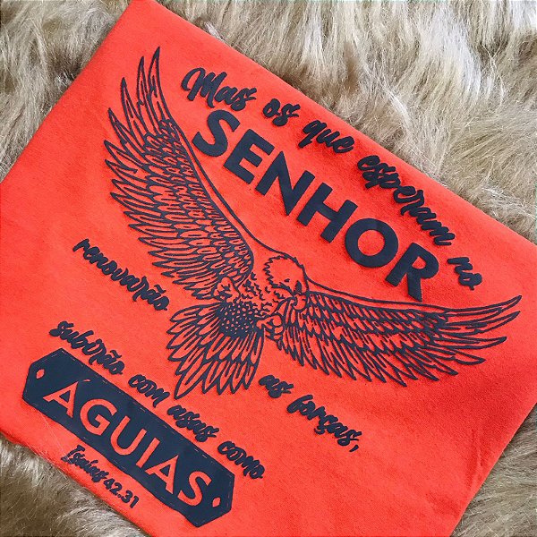 CAMISETA ÁGUIAS - MASCULINA - MATERIAL 100% ALGODÃO