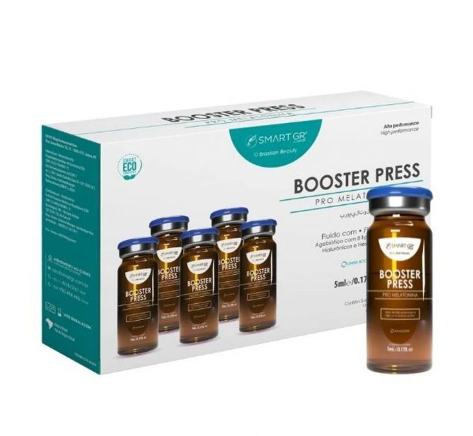Smart Booster Press - Skinbooster Pro Melatonina para Intradermoterapia Pressurizada - Smart GR
