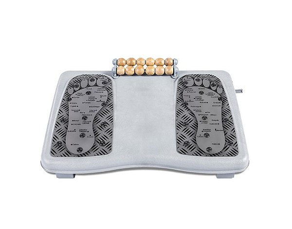 Apoio Para Pés Ajustável Com Massageador Magnético Reliza