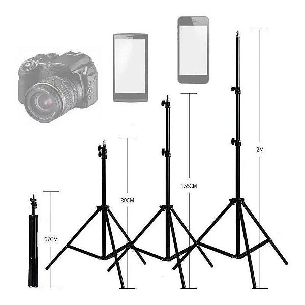 Tripé Para Celular e Câmera de 2 metros