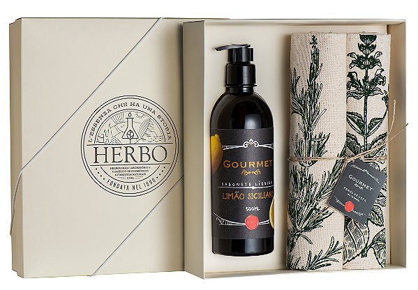 Kit 8 - Sabonete Líquido + Toalha - Limão Siciliano - Linha Gourmet