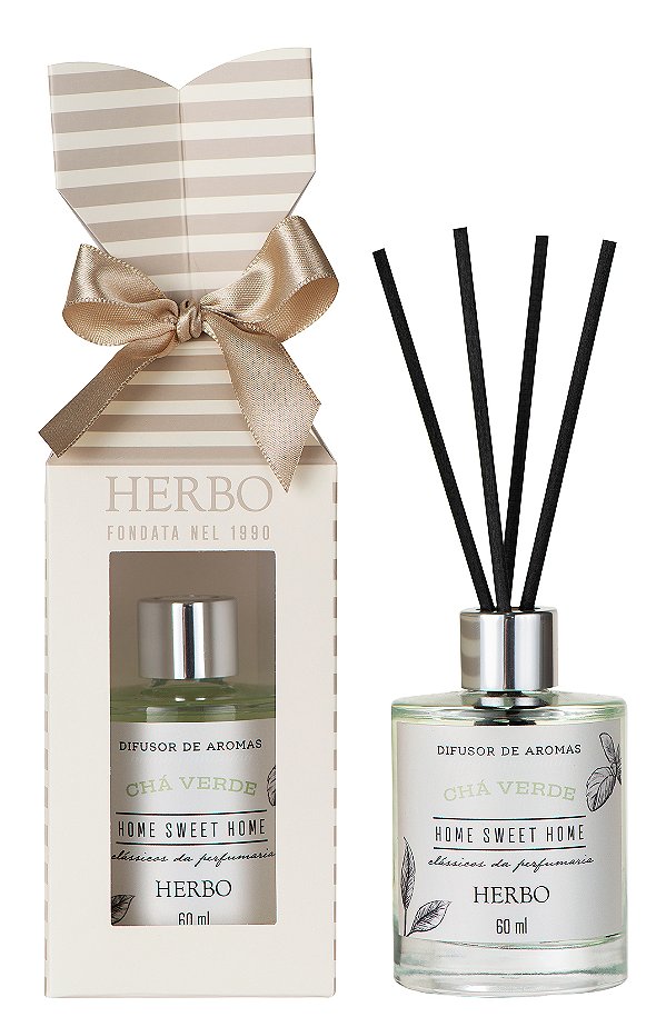 Difusor Aromas 60ml - Chá Verde - Linha Home Sweet Home