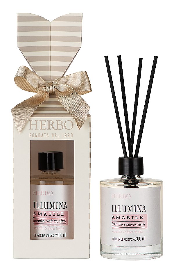 Difusor Aromas 60ml - Amabile - Linha Illumina