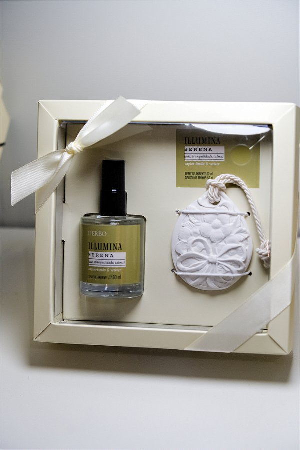 Kit 13 - mini difusor + gesso - Serena - Linha Illumina