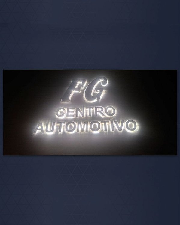 Letras em inox,com iluminação led