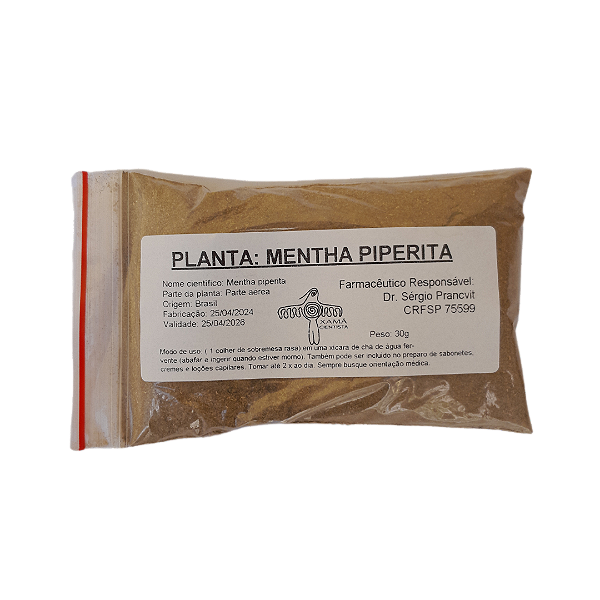 Mentha Piperita em pó 30g