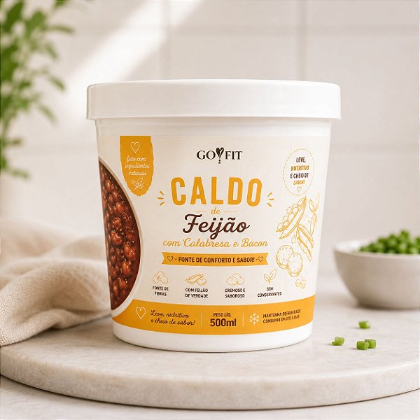 CALDO DE FEIJÃO COM CALABRESA E BACON