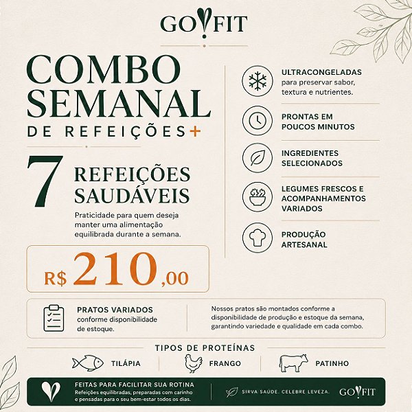 COMBO SEMANA SAUDÁVEL