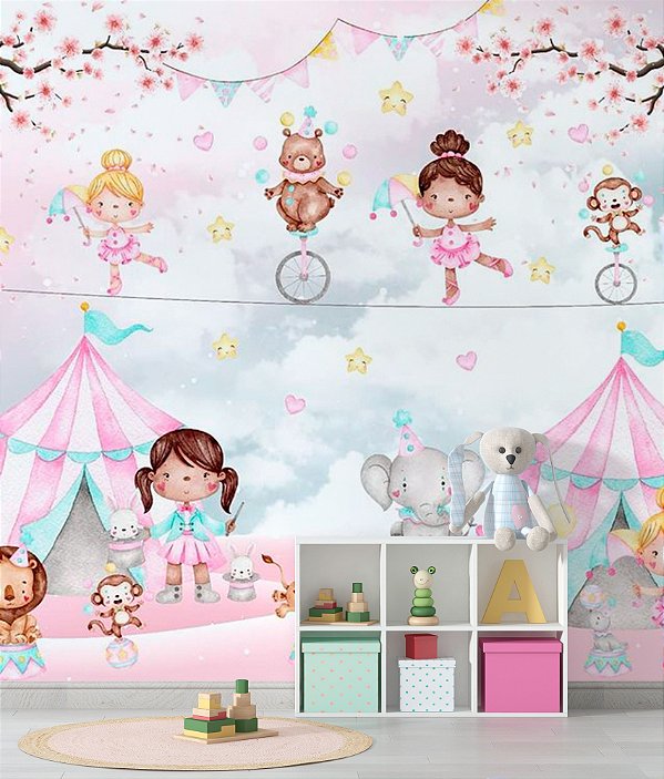 Papel de Parede Infantil Bailarina